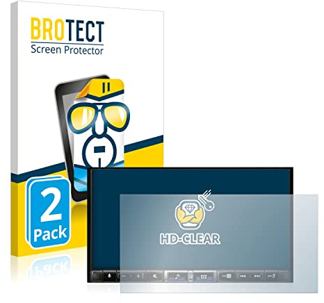 BROTECT 2 Stück Schutzfolie für Alpine iLX-705D Displayschutz Folie Made in Germany, Ultra-Klar