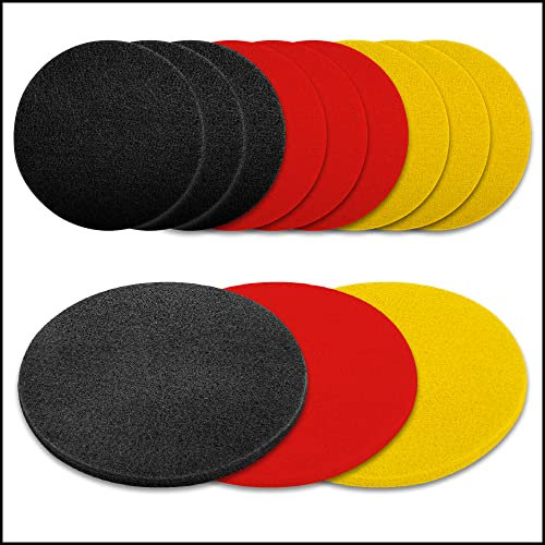 Sir Finley Monkey Filzuntersetzer rund 10 cm (12 Stück) - Glasuntersetzer Deutschland Flagge - Tischuntersetzer zum Schutz vor Flecken und Kratzern - pflegeleichtes Glas untersetzer-Set