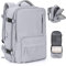 Handgepäck Rucksack 45X36X20 für Easyjet Reiserucksack Wasserdichter Unter Dem Sitz Handgepäck Rucksack Flugzeuge Reisetasche Weekendertasche Wanderrucksack Lässiger Tagesrucksack,A8-Grau