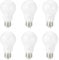 Amazon Basics LED-Leuchtmittel mit E27 Edisongewinde, 8 W (entspricht 60 W), Warmweiß, Nicht Dimmbar (6 Stück)