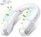 LYMYBETY Portable Neck Fan, Rechargeable Hanging Neck Fan, Bladeless Hands Free Fan with 3 Speeds, 4000mAh Battery Operated, for Men Women Kids Home Office Travel Outdoo (White 4000mAh)