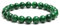 Landorilo Handmade Echte Naturstein Perlen Heilsteine Armband Damen Herren, 8MM Runde Edelsteine Yoga Armbänder, Glücksarmband, Kreative Schmuck Geschenke(Dunkelgrüner Chalcedon)