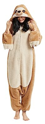 CuteOn Jumpsuit Tier Karneval Kostüm Partei Sleepsuit Cosplay Pyjamas Karikatur Onesie Damen Schlafanzug Erwachsene Unisex Nachtwäsche
