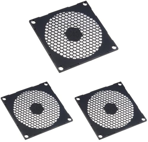 SilverStone SST-FF81B - 80 mm Lüfterabdeckung mit Staubfilter, schwarz (Packung mit 3)