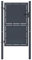 GuyAna Gartentor Stahl 100×125 cm Anthrazit Bambus-Design Doppelstabmattenzaun GartentüRen Aus Metall