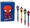 Marvel Avengers Schreibwaren-Set, Inklusive Spiderman Notizbuch, 4 Stifte 3D Hulk Captain America Spiderman und Iron Man Design, Geschenk für Jungen und Jugendliche, MV-A-67-40