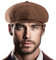 LADYBRO 8-Panel Herren Newsboy-Mütze - Fischgrätenmuster Tweed-Wollmischung Hüte Schirmmütze Scally Ivy Cap Vintage Alltag Freizeit