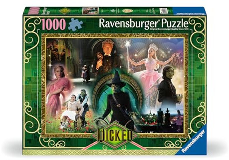 Ravensburger 12001277 - Wicked Act 1-1000 pieces jigsaw puzzle – Puzzle for adults and kids age 14 years up, jigsaw for Wicked fans
