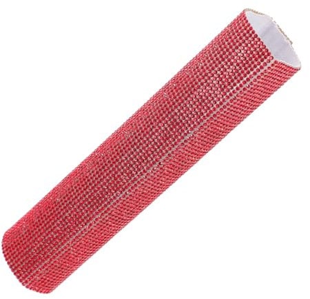 Toyvian Handheld Microphone Rhinestone Sleeve Decorative Mic Handle Protector for Wireless Mics Easy to Install and Comfortable Grip Red Sparkly Design