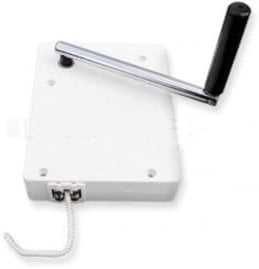 Enrollador De Cinta Para Estor, Sistema De Enrollado Mini Para Correas De Persiana De 14 Mm De Ancho, Distancia Entre Orificios 9,5 Cm Para Montaje En El IntradóS De La Ventana Incluye Cinta De 5 M