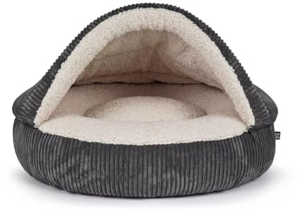 Mypado Cord Hundehöhle Timon Größe XL Anthrazit Standard Füllung