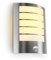 Kerry PIR Outdoor Wall Light, Outside Front Door Lighting Mains Powered Waterproof IP44 Exterior Lamp, Curved Stainless Steel Security Light with Motion Sensor, E27 Sconce for Porch (Bulb Excl.)