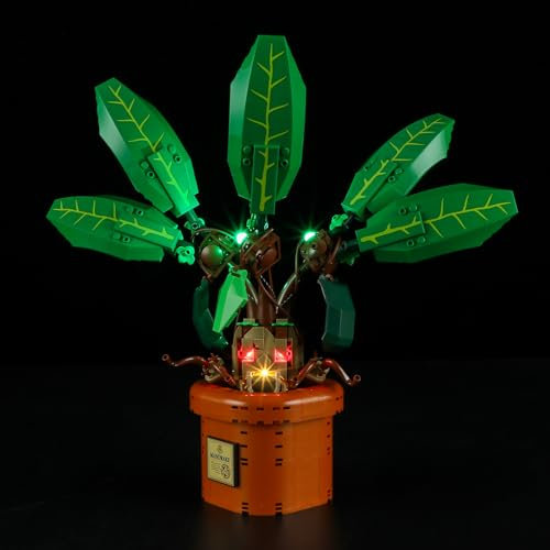 BRIKSMAX Kit di luci per pianta di mandragora Lego-76433 - Compatibile con Lego Harry Potter Building Set - Non include il set Lego
