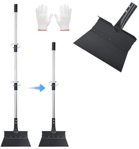 Multifunctional Garden Cleaning Shovel 137cm with Adjustable Handle, Heavy Duty Gardening Scraper, Garden Tools & Equipment for Lawn Edging, Patio Weed Moss Removal, Ice Removal, Floor Scraper