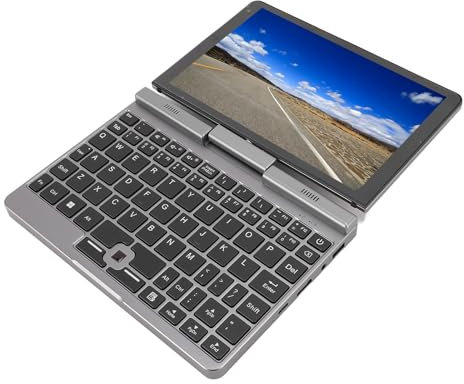 Ordinateur Portable, Caméra 2MP 5.2, écran Tactile de 8 Pouces, Rotation à 360 Degrés, Ordinateur Portable de Poche 2 en 1 pour Les Entreprises (Prise UE)