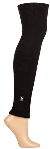 HEAT HOLDERS SOCKSHOP IOMI FootNurse Mens and Women's Unisex 2.3 TOG Original Thermal Knee and Leg Warmers Black One Size Black