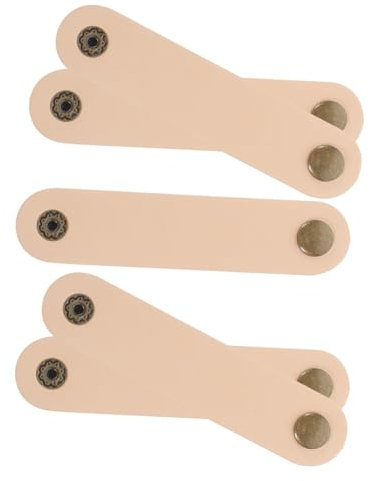 CONGARTENO 5stücke Kabelorganizer Aus Rindsleder Für Usb-kabel Und Kopfhörerkabel Mit Aufbewahrungsclips Und Kompaktem Design Zur Einfachen Kabelaufwicklung Und Organisation