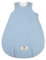Julius Zöllner Babyschlafsack gefüttert Musselin 2,5 TOG Gr. 68/74 | 100% Baumwollmusselin | Oeko-TEX Standard 100 | Denim