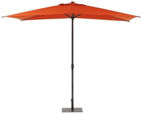 Hespéride - Parasol droit rectangulaire inclinable loompa ambre 3 x 2m en aluminium et polyester