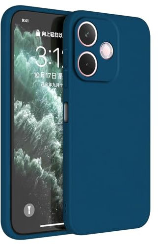 HAFFAN Coque en Silicone TPU Compatible avec Oppo A5 Pro 5G / Oppo A5 Pro (4G) (6.67), Housse Etui de Protection pour Téléphone Portable - Bleu Saphir