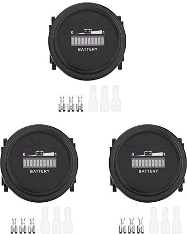 Remingtape 3X 12 V / 24 V / 36 V / 48 V / 72 V LED Indicateur de Batterie Numérique Indicateur de Batterie de Jauge de Compteur étanche pour Go-Lf Ca-Rt