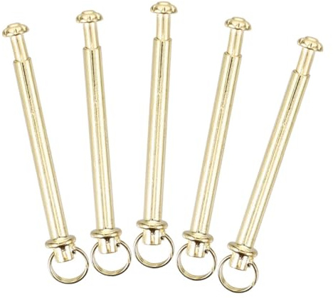 iplusmile 5 Sets Folding Fan Shaft Metal Rivets Hand Fan Repair Fasteners for DIY Projects Durable Easy Installation