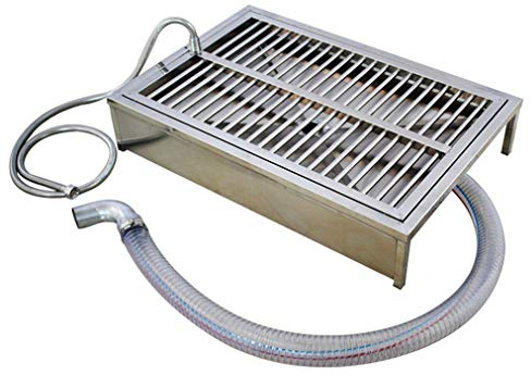 Klos - und hundeklos. Haustiertöpfchen, Edelstahl-Hundetoilette, Hundetoilette for drinnen und draußen, Schutzsäule for Haustiertoilette(90 * 60 * 10 cm)