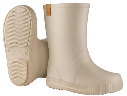 DUNLOP Puddle Jumper Gummistiefel für Jungen und Mädchen Beige Größe 25-35