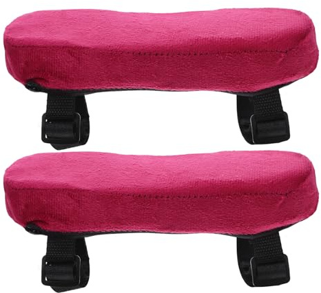Hoement Wheelchair Arm Pads and Gaming Chair Cushion 2Pcs Set Ergonomic Armrest Pad with Soft Elbow Support Memory Foam for Office, Gaming, and Desk Chairs Comfortable Pressure Relief and