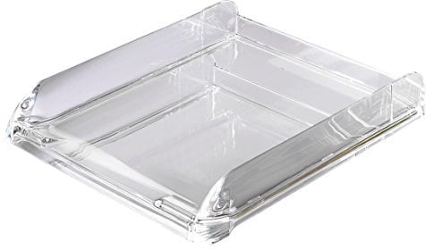 Rexel Nimbus 2101504 - Bandeja de escritorio, 6 cm x 27,4 cm x 34 cm, transparente