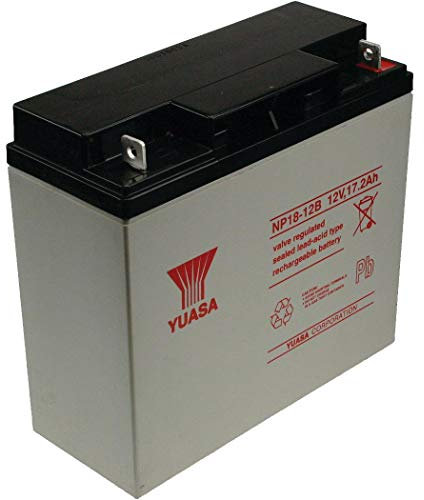 Yuasa NP18-12B 12V Lead Acid Battery, UPS Backup Alarm and Emergency Battery (Pack of 1)
