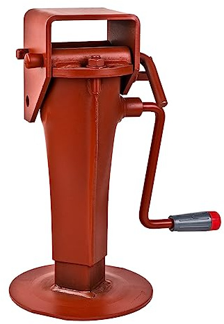 DEMA Klappstütze Wagenheber 6t – Heber, Halter, Ständer mit Handkurbel, Kurbelstütze bis 525 mm – Stabil, Robust, Sicher – Für Auto, LKW, Werkstatt, Transport, Reparatur