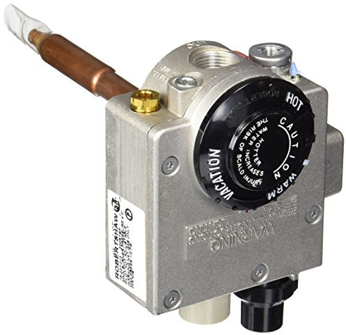 Robertshaw 110-202 Termostato para calentador de agua con vástago de 1-3/8, gas natural, 4 W.C