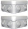 2x CCTV IP Junction Box Outdoor Weatherproof IP55 Terminal Box for cctv connectors