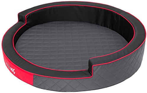 DOGGY Hobbydog R1RINBEZ5 Hundebett/Sofa/Korb Ringo Durchmesser, Graphit, Größe R1, 57 cm