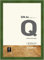 nielsen Bilderrahmen, 21 x 29,7 cm (A4), Holz, Grün, Dokumentenrahmen zum Aufhängen im Hoch- & Querformat, Echtglas, Quadrum