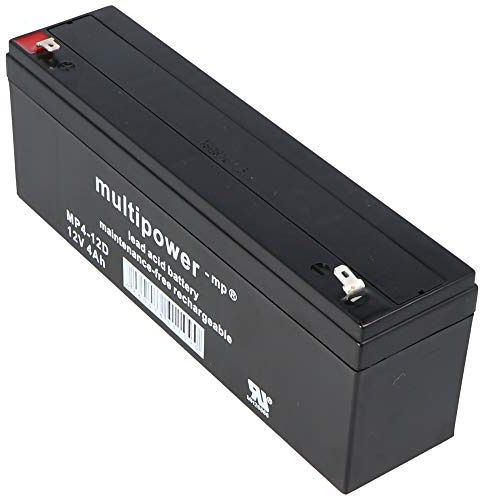 Multipower MP4-12D Blei Akku, 4,8mm Faston Stecker
