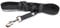 IDC Color & Gray gumierte Leine, 20 mm x 5 m mit Schlaufe, Schwarz-Grau