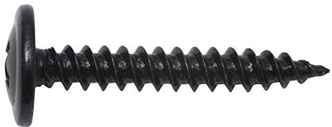 Blechschraube mit Bund 4,8 x 22 mm Stahl schwarz verzinkt PH2 100 Stück