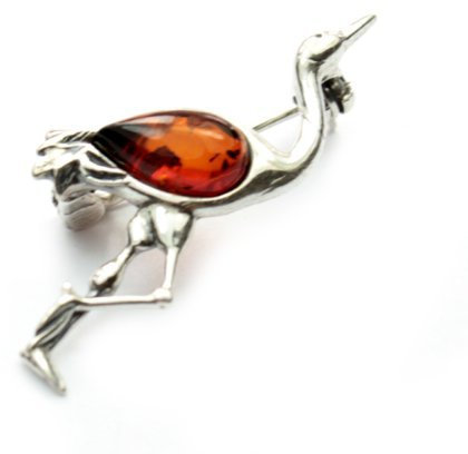 SilverAmber - 4023 - Broche Femme - Ambre - Argent 925/1000