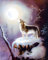 Krieger Wolf Song G Femrite Indianer-Kunstdruck, 40 x 50 cm