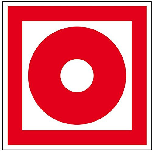 LEMAX® Brandschutzschild Brandmelder manuell, praxisbewährt,Kunststoff, 200x200mm