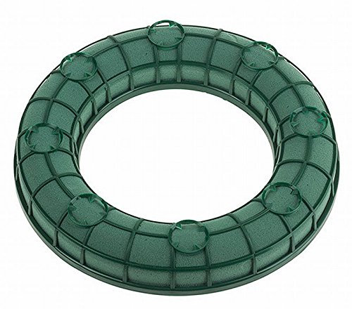 Steckschaum - Ring, 25 cm, Gitter, Wassersp., Kerzenh. Steckmasse, Tisch-Gestecke Hochzeit, Blumen-Gestecke, Blumen-Deko, Tisch-Dekoration Advent