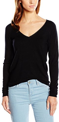 Naf Naf Damen Netta BIS 10 Pullover, Schwarz (Black), 32 (Herstellergröße: XS)