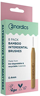 Nordics Organic Care Öko Interdental Zahnbürste Bambus 0,40mm, 12 g