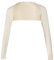 Sharplace Damen Schulterjäckchen Langarm Jäckchen Modal Festlich Shrug Crop Top Shrug Winter Strickjacke Cardigan Open Front Shrugs Boleros Strick Bolerojacke Schulterjacke für Kleider Casual, Beige