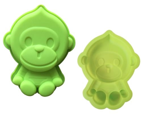 Affe Silikon Form Fondant Kuchen Kuchendekoration Eis Backblech Schokoladenform für Kinder Kinder