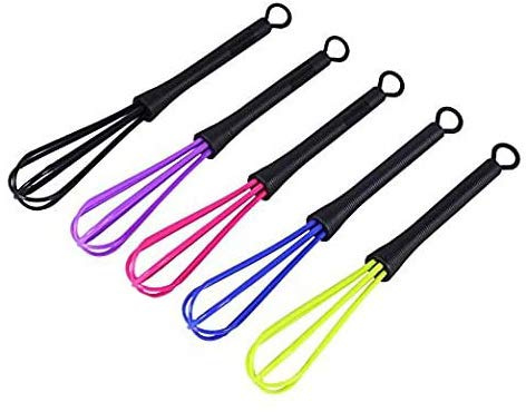 BeatlGem 5 Pcs Salon en Plastique Coiffeur Coiffure Cheveux Couleur Teinture Crème Fouet Mélangeur Agitateur Outils