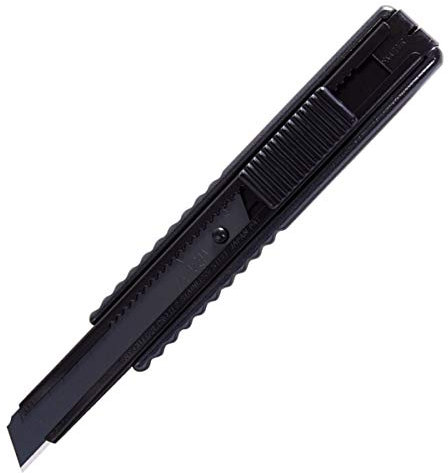 NT Cutter Premium Evolution PMG Series Couteau utilitaire en aluminium moulé sous pression avec verrouillage automatique, lame noire extra tranchante de 58 degrés (PMGH-EVO2), 12,3 mm