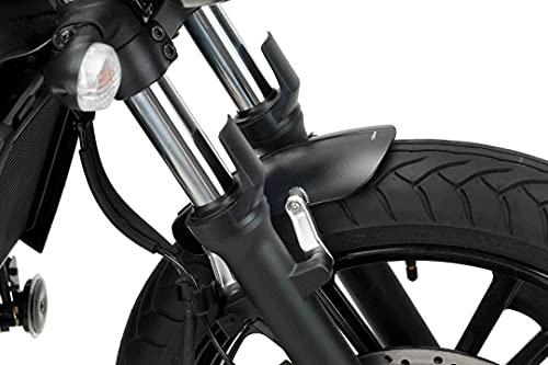 Puig 9673N Gefräster Vorderradkotflügel Aus Aluminium CNC-gefräst, Schwarz